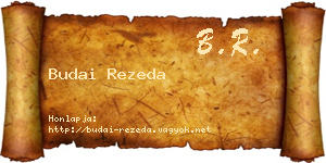 Budai Rezeda névjegykártya
